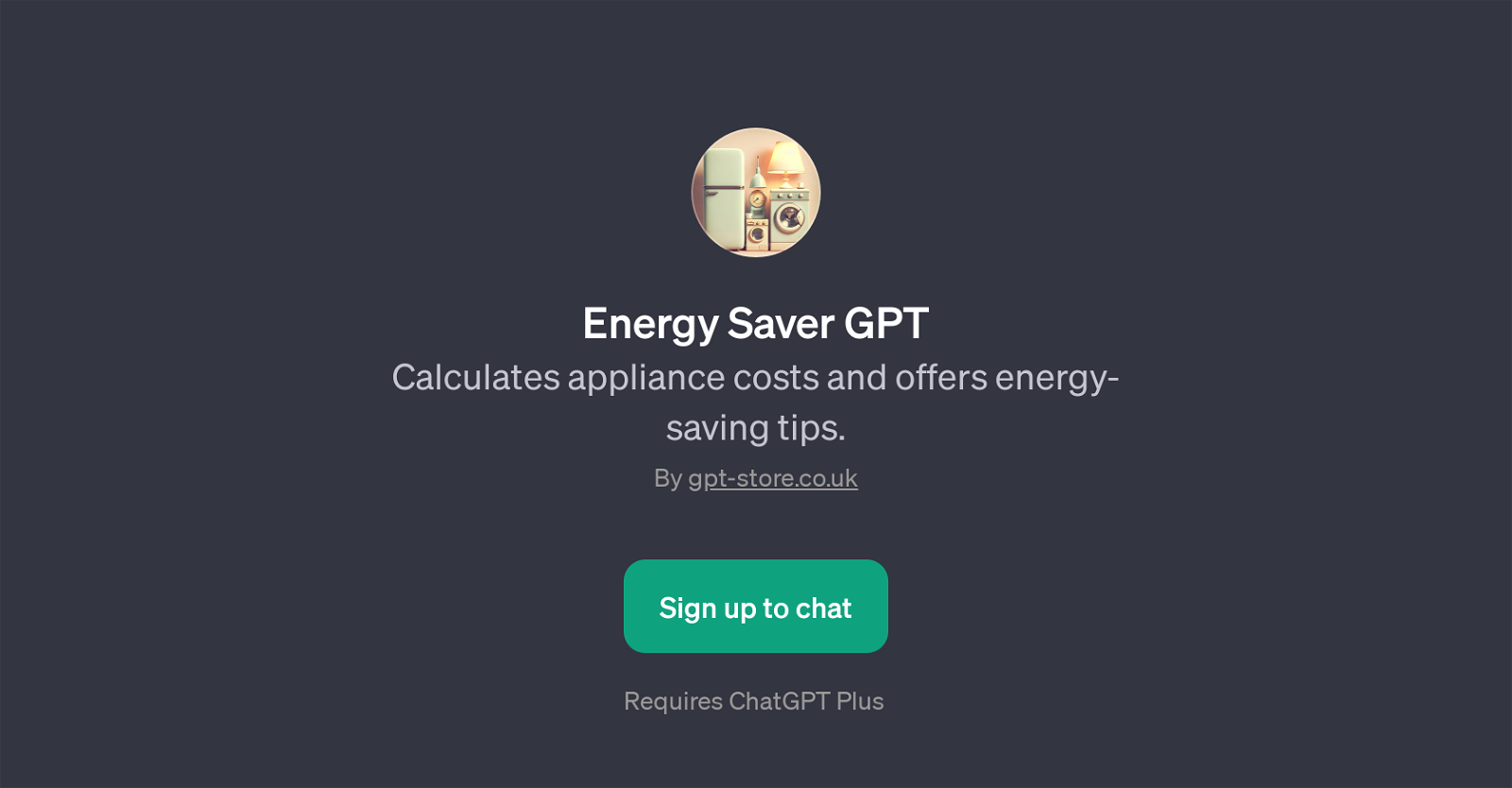 Energy Saver GPT website