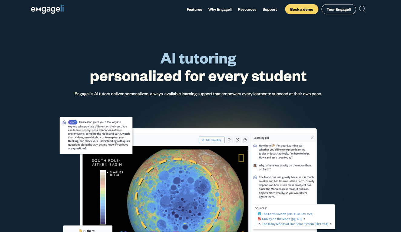 Engageli AI website