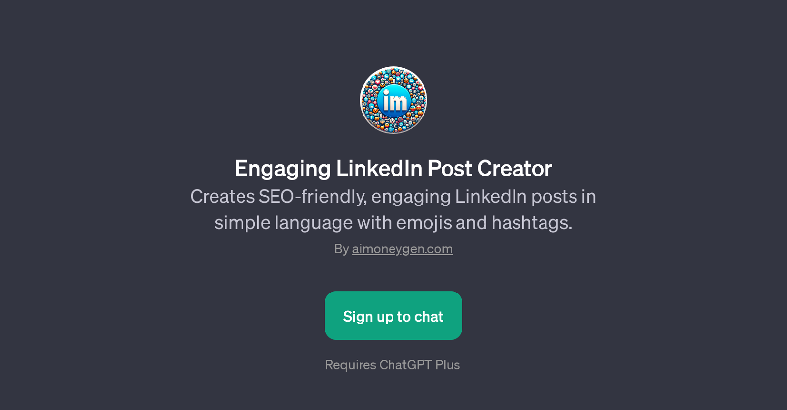 Engaging LinkedIn Post Creator website
