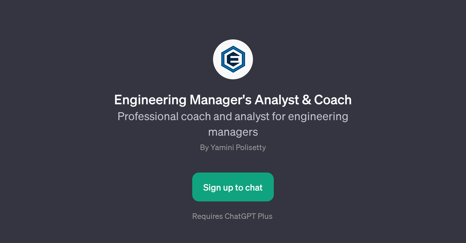 Engineering Manager's Analyst & Coach website
