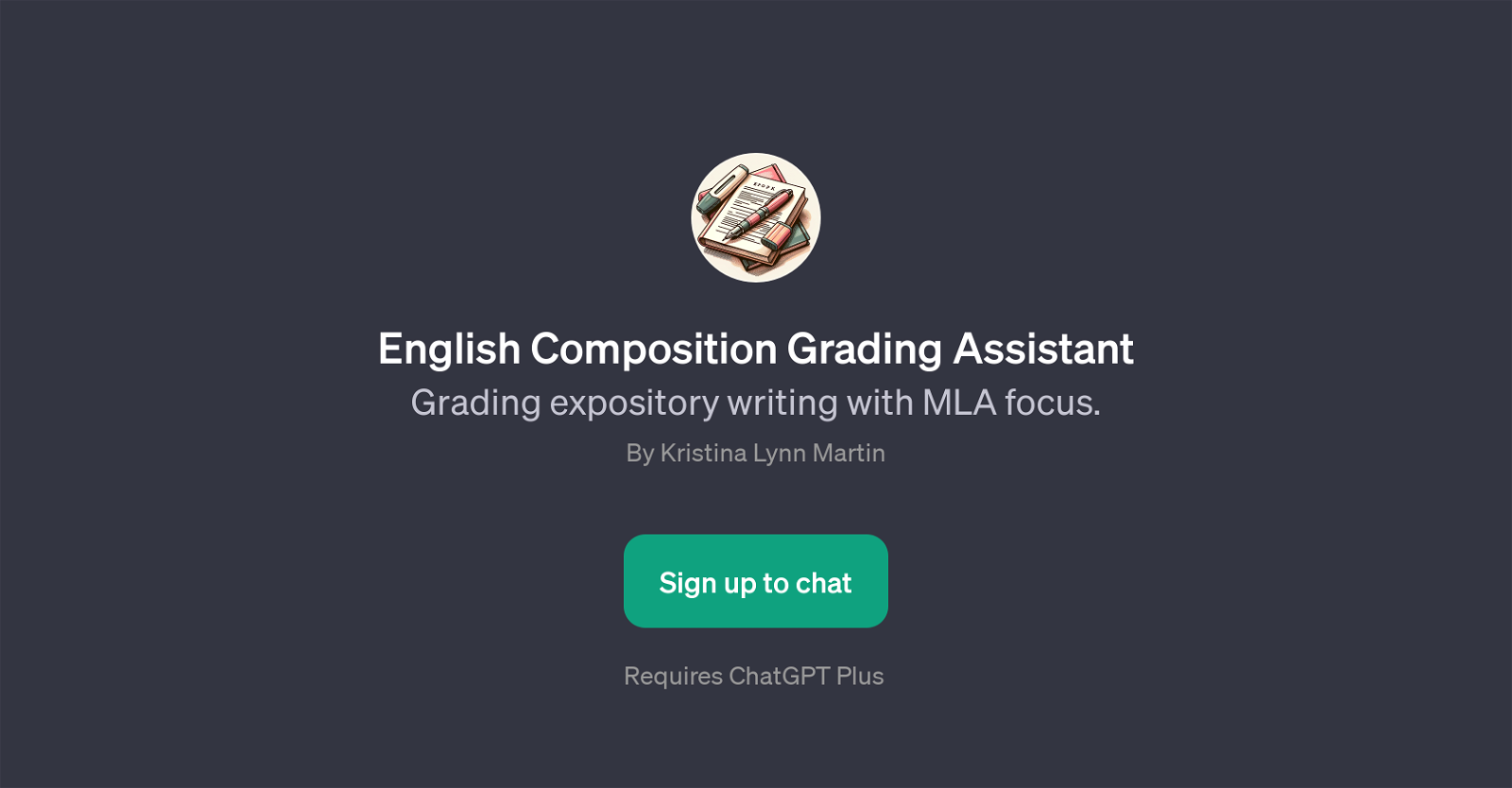 English Composition Grading Assistant website
