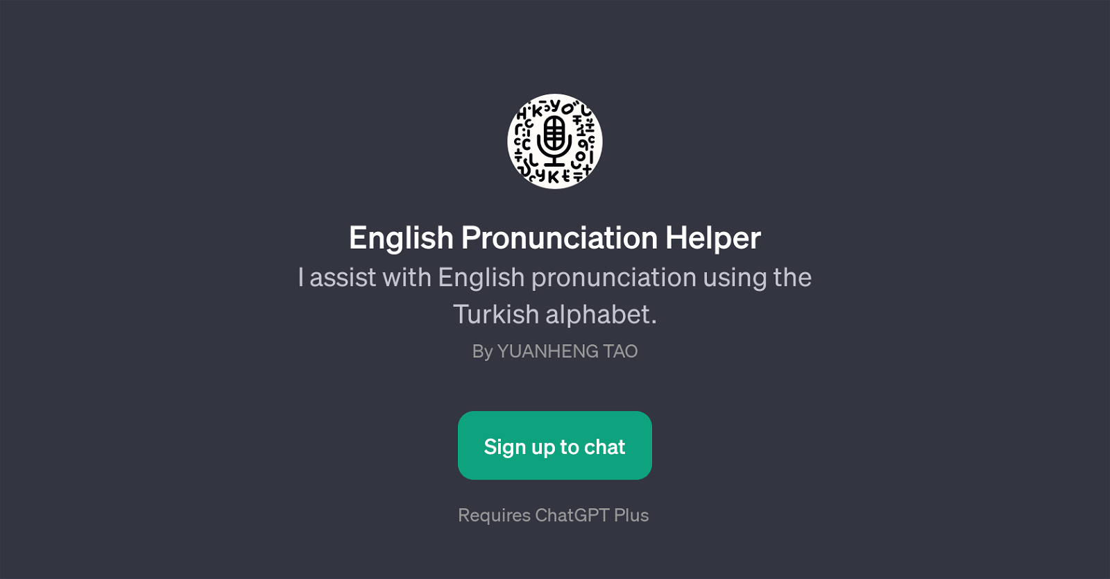 English Pronunciation Helper website