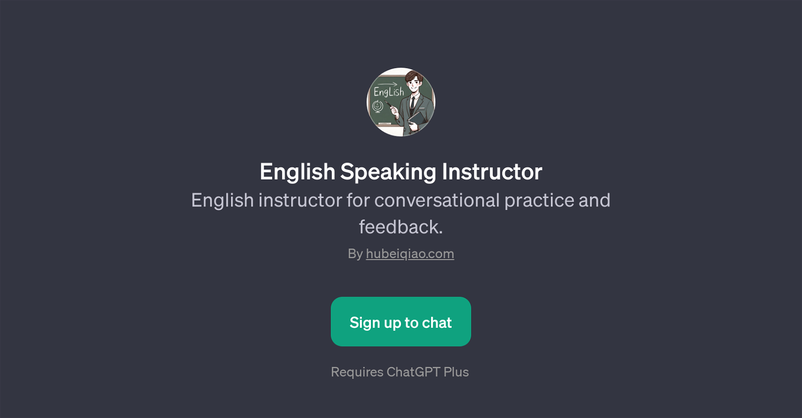English Speaking Instructor website