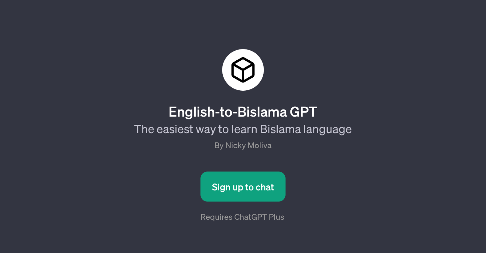 English-to-Bislama GPT website