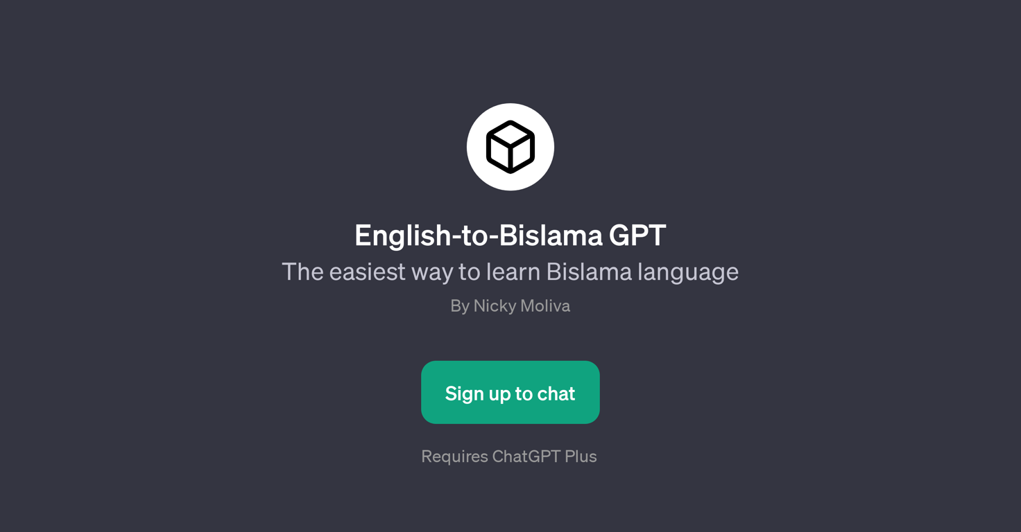 English-to-Bislama GPT website