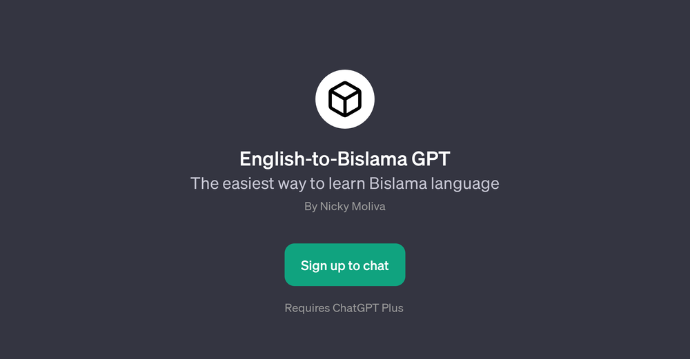 English-to-Bislama GPT website