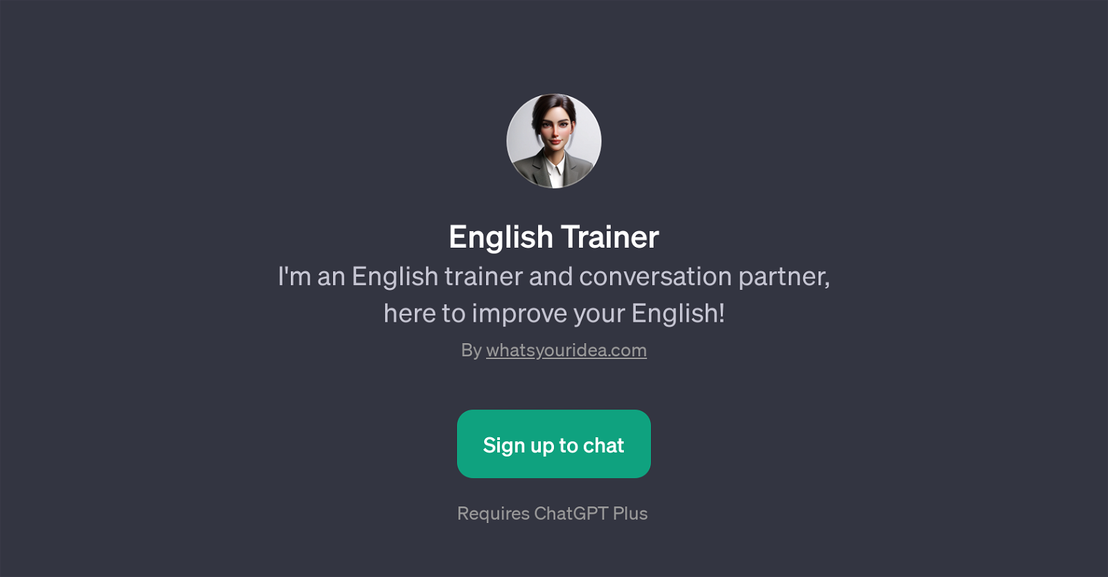English Trainer website