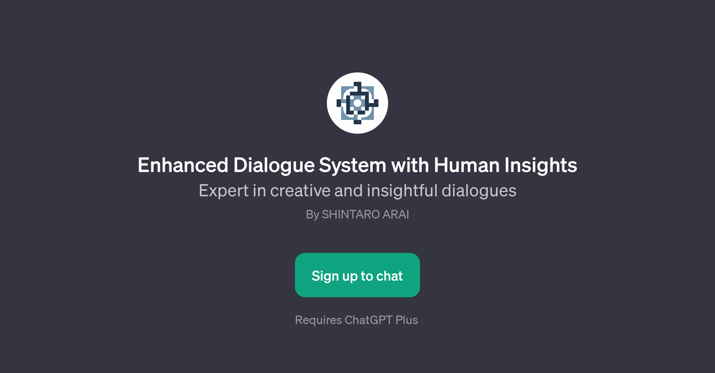Enhanced Dialogue System with Human Insights website