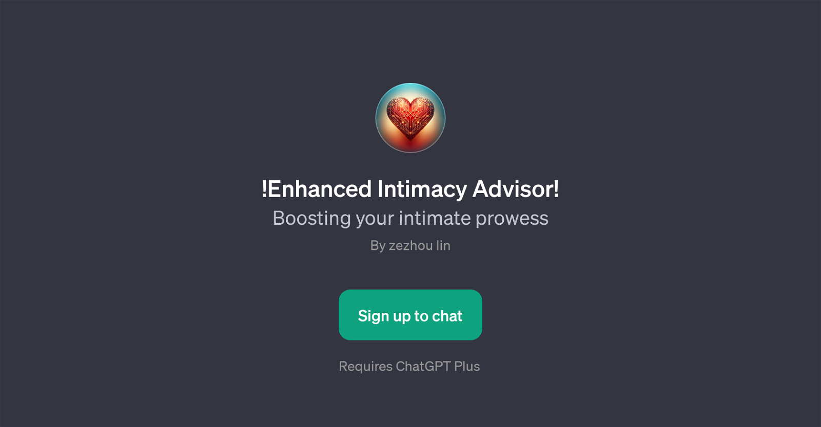 Enhanced Intimacy Advisor website