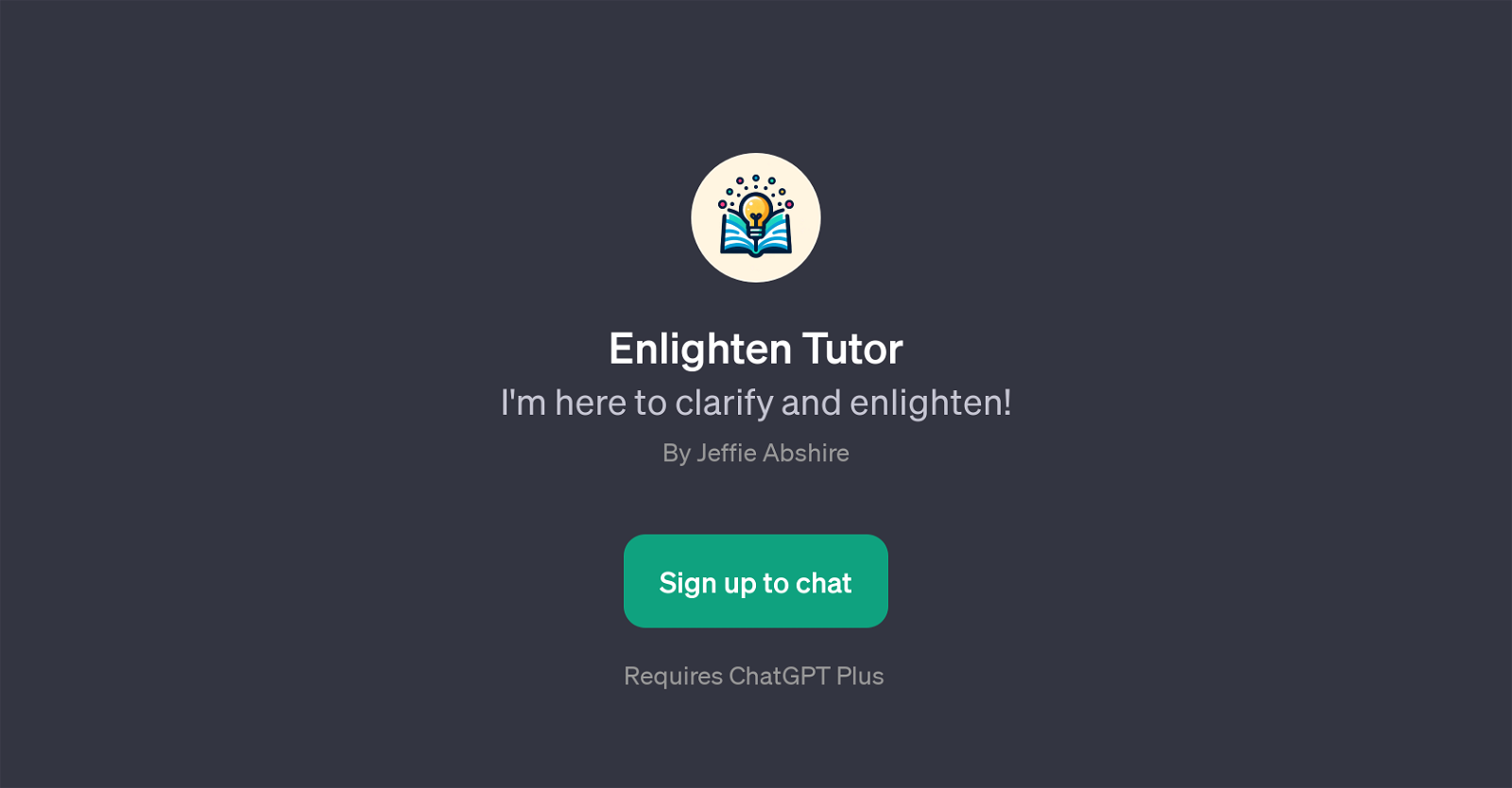 Enlighten Tutor website