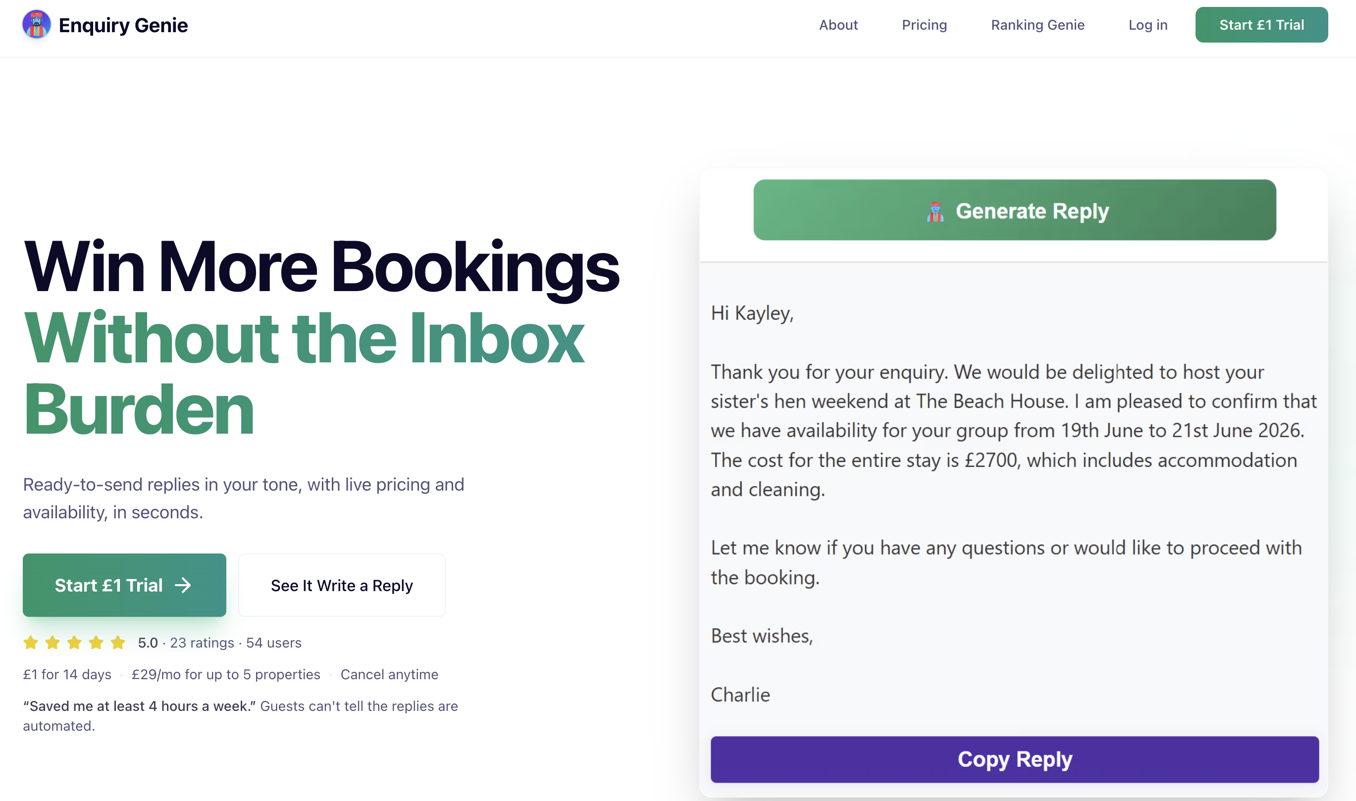 Enquiry Genie screenshot 1 Enquiry Genie screenshot 1