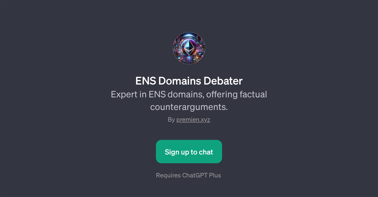 ENS Domains Debater website