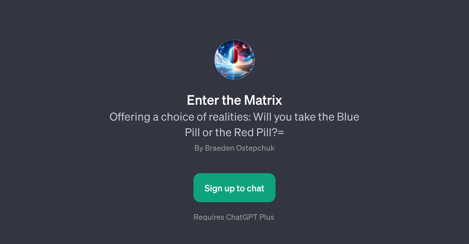Enter the Matrix website