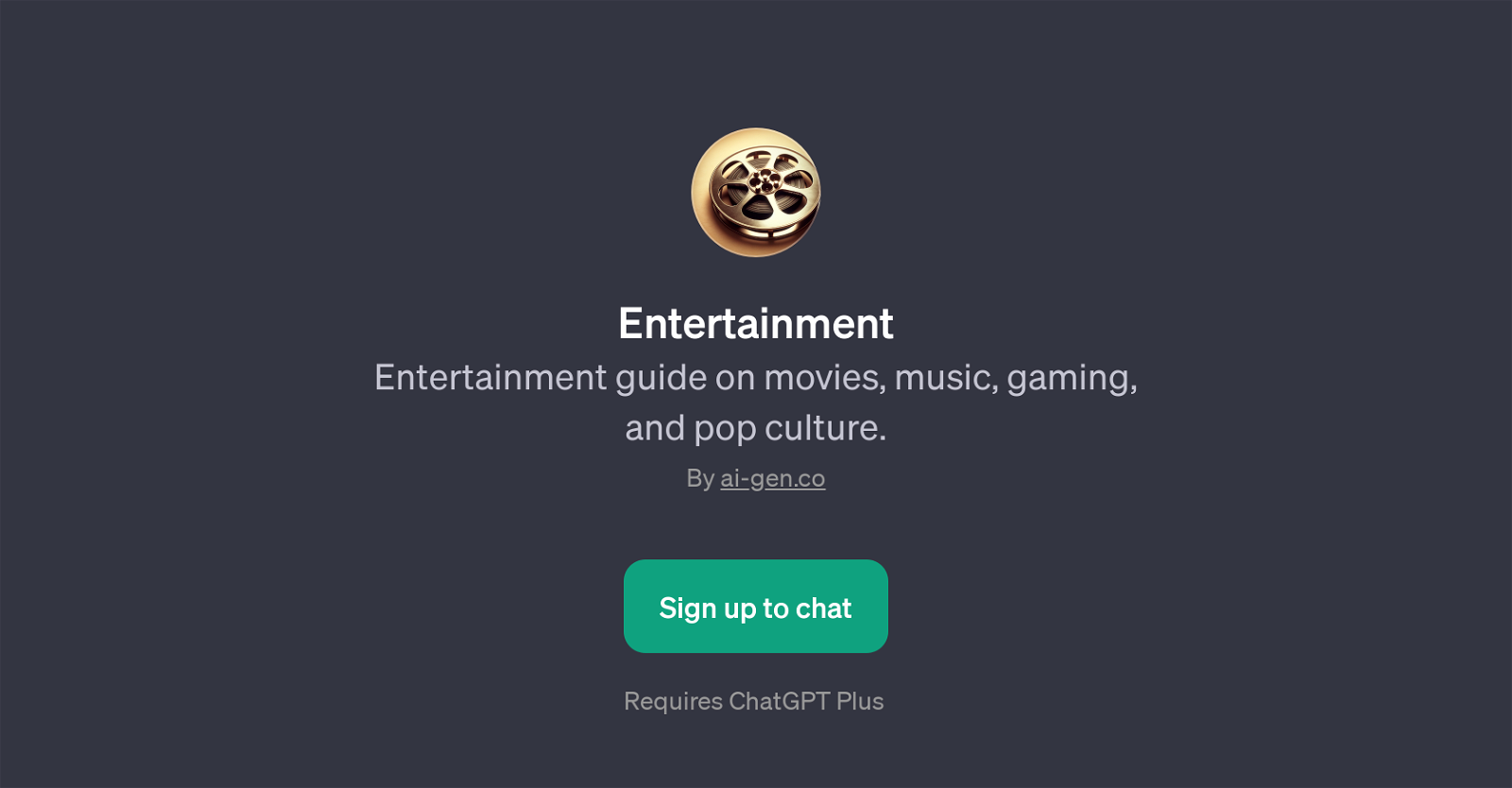 Entertainment GPT website