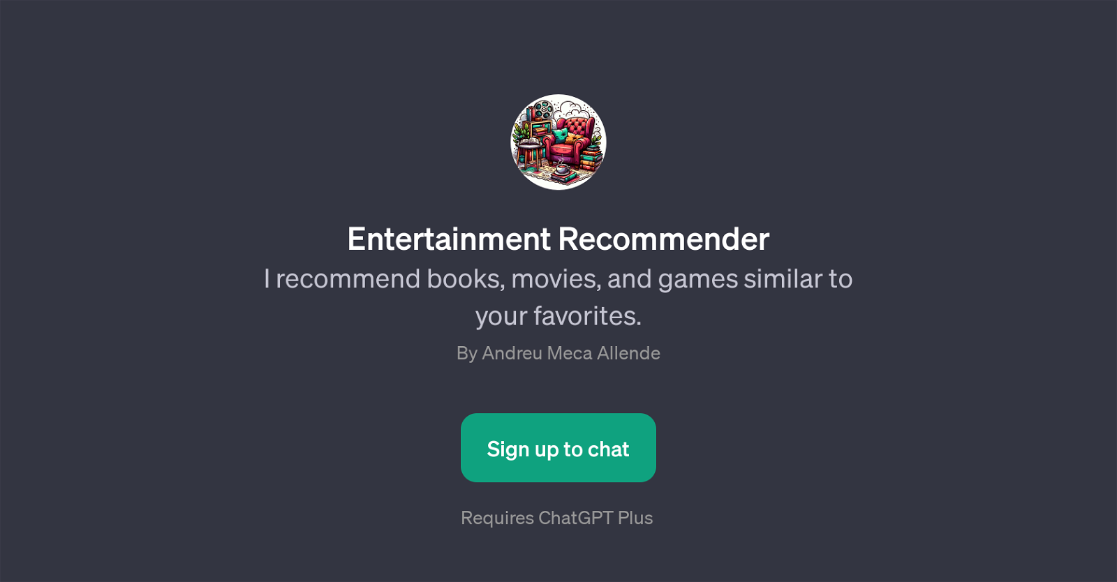 Entertainment Recommender website