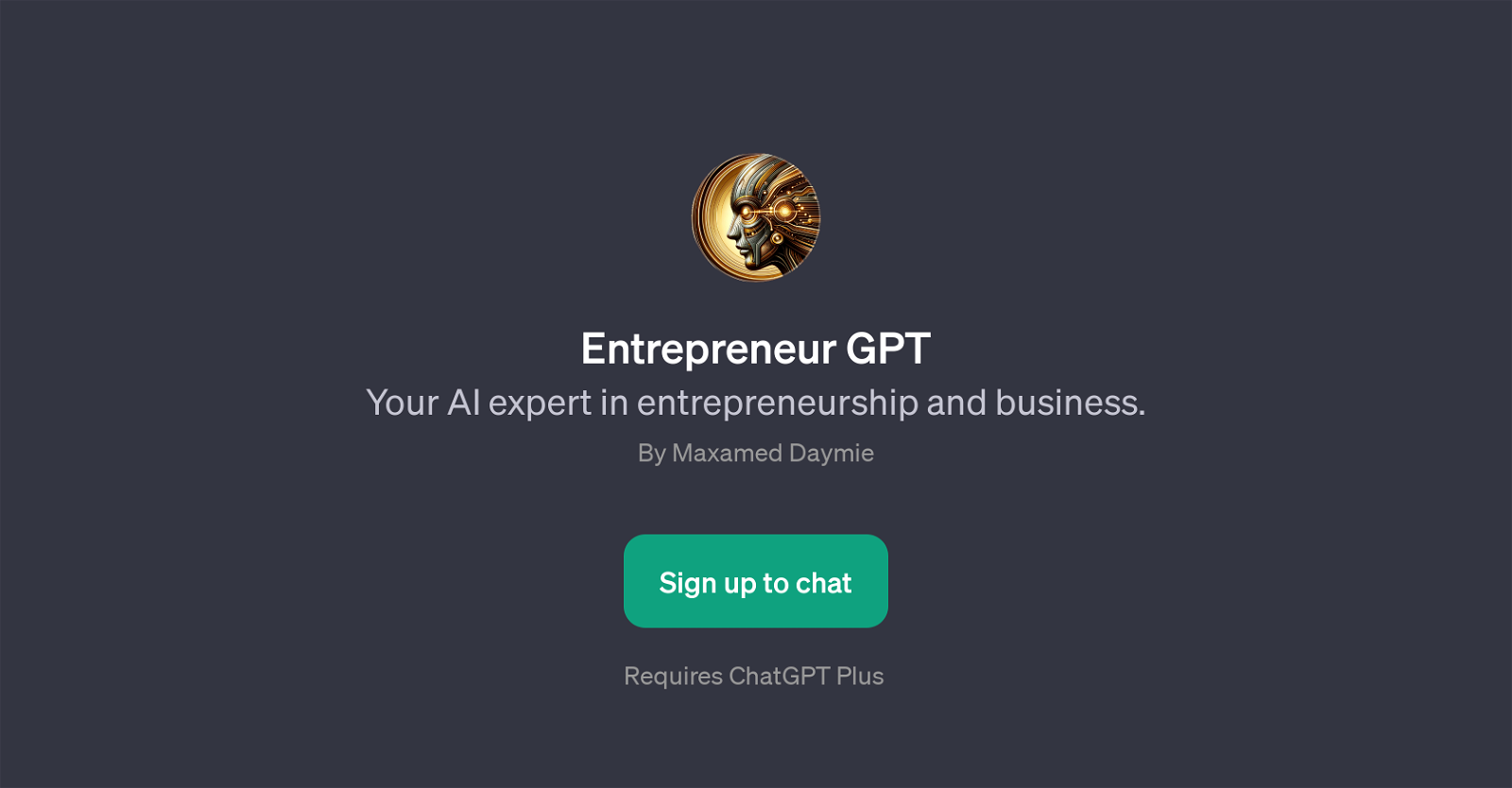 Entrepreneur GPT website