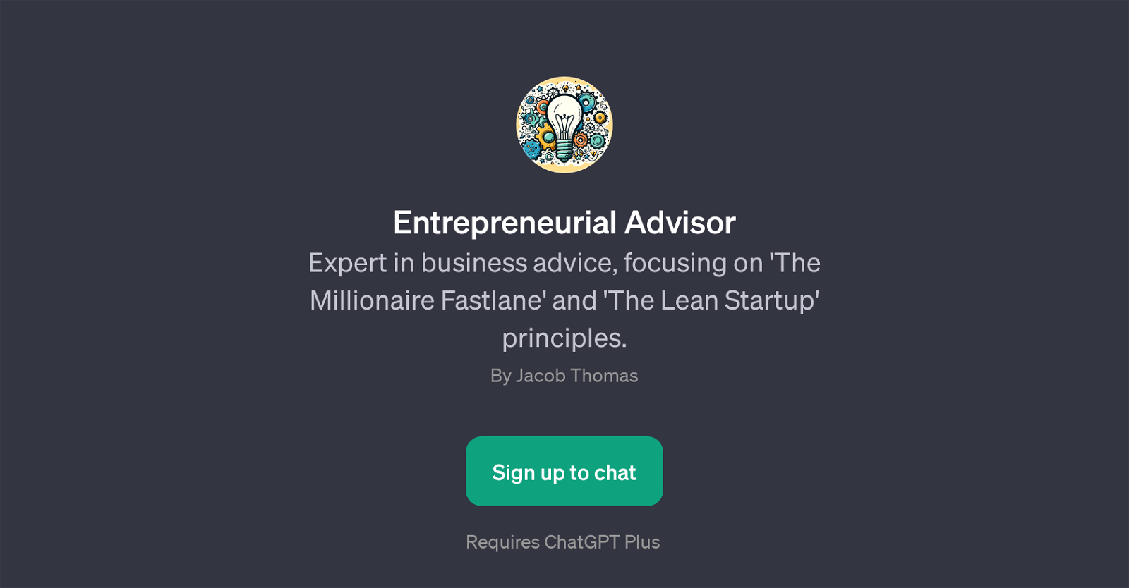 Entrepreneurial Advisor website