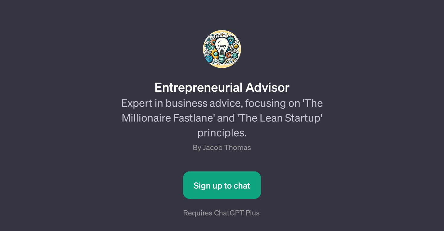 Entrepreneurial Advisor website