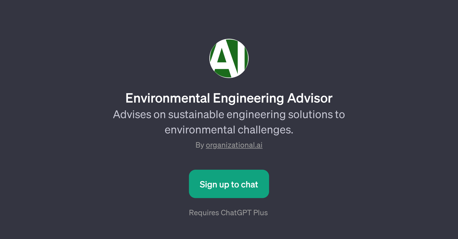 Environmental Engineering Advisor website