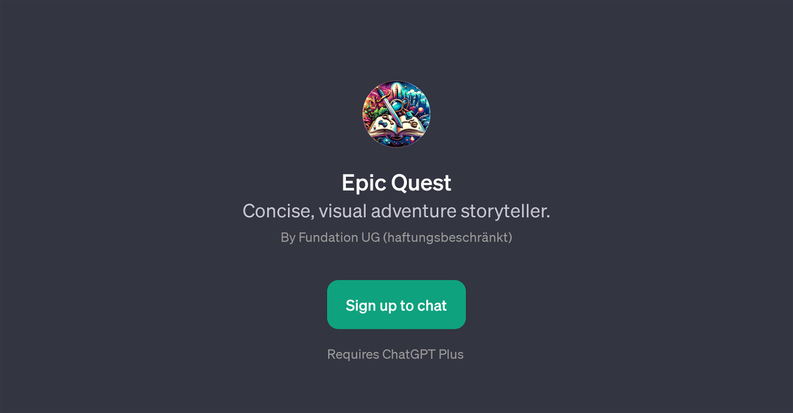 Epic Quest website
