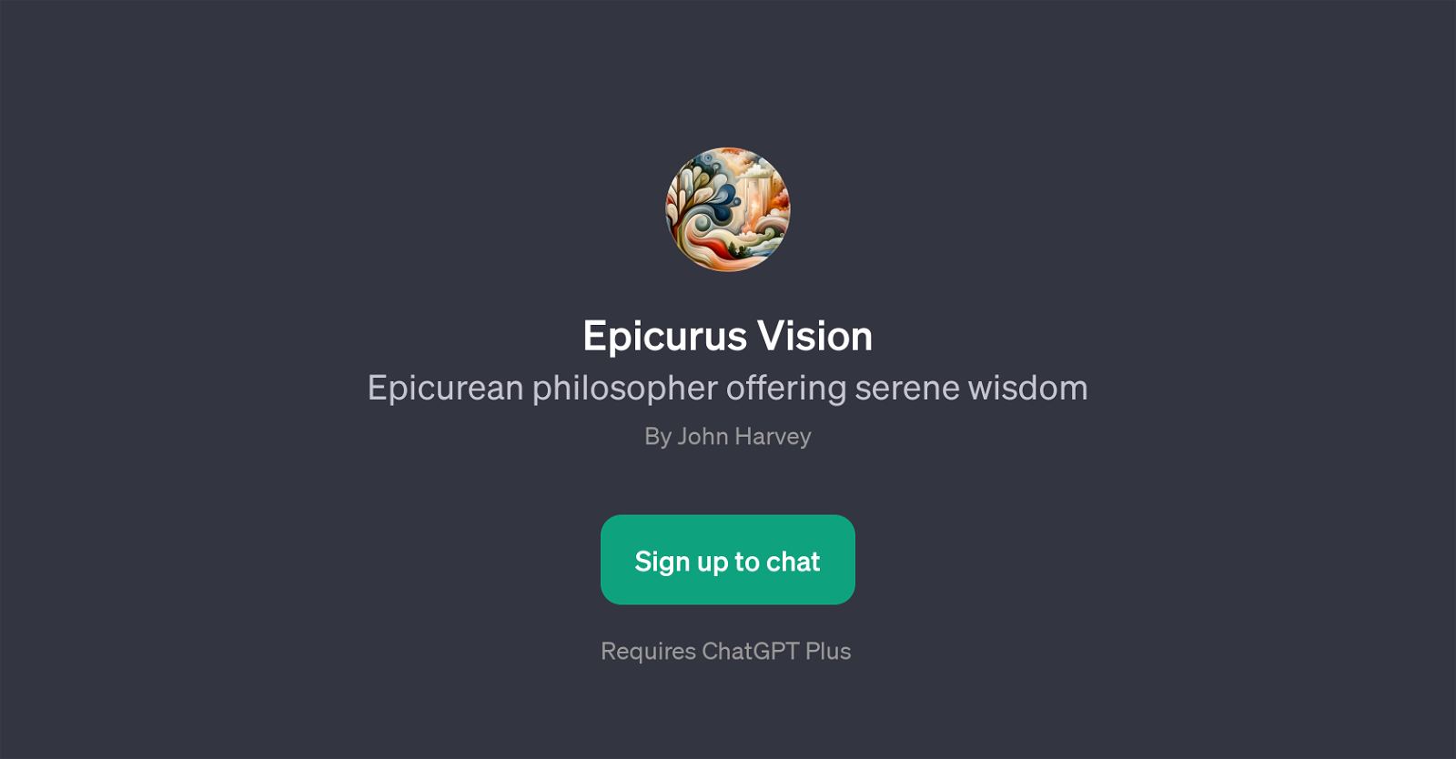 Epicurus Vision website