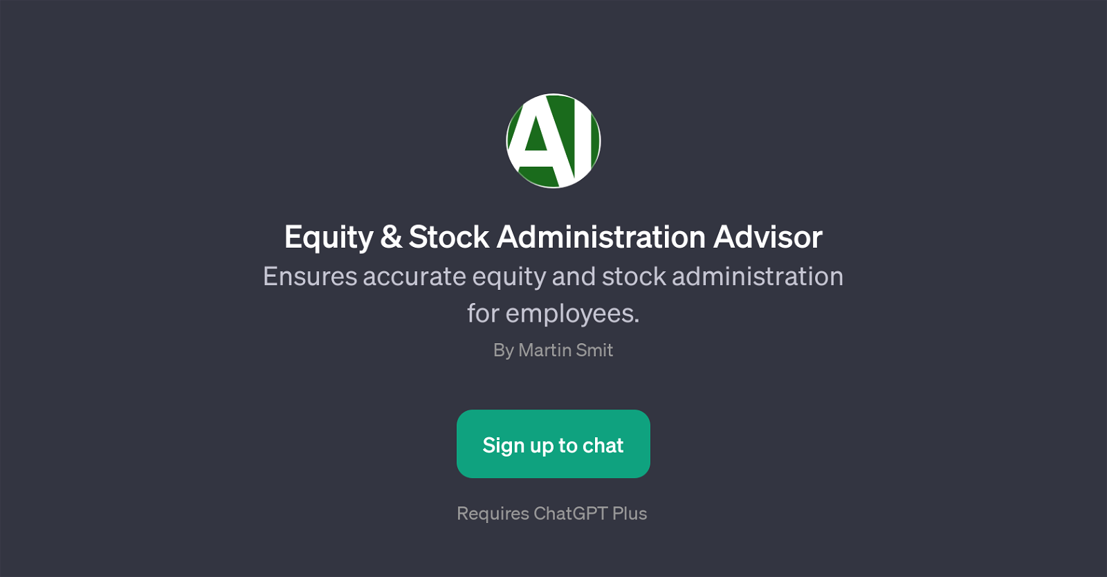 Equity & Stock Administration Advisor website
