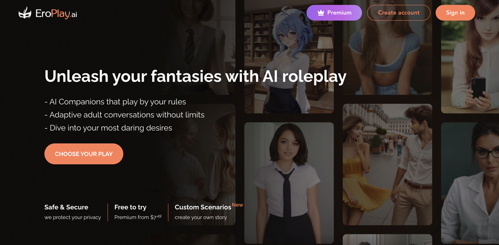 EroPlay.ai website