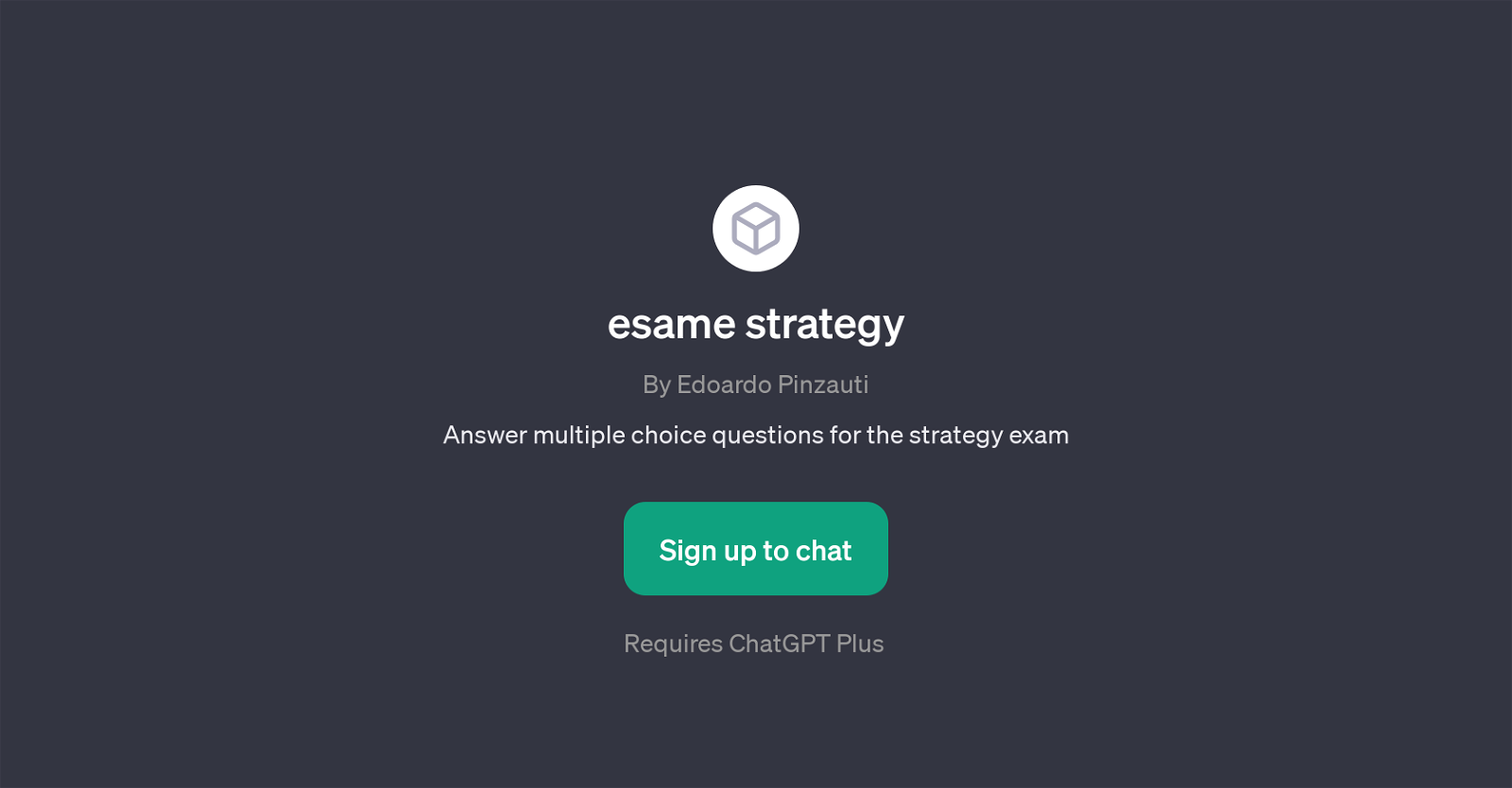 Esame strategy website