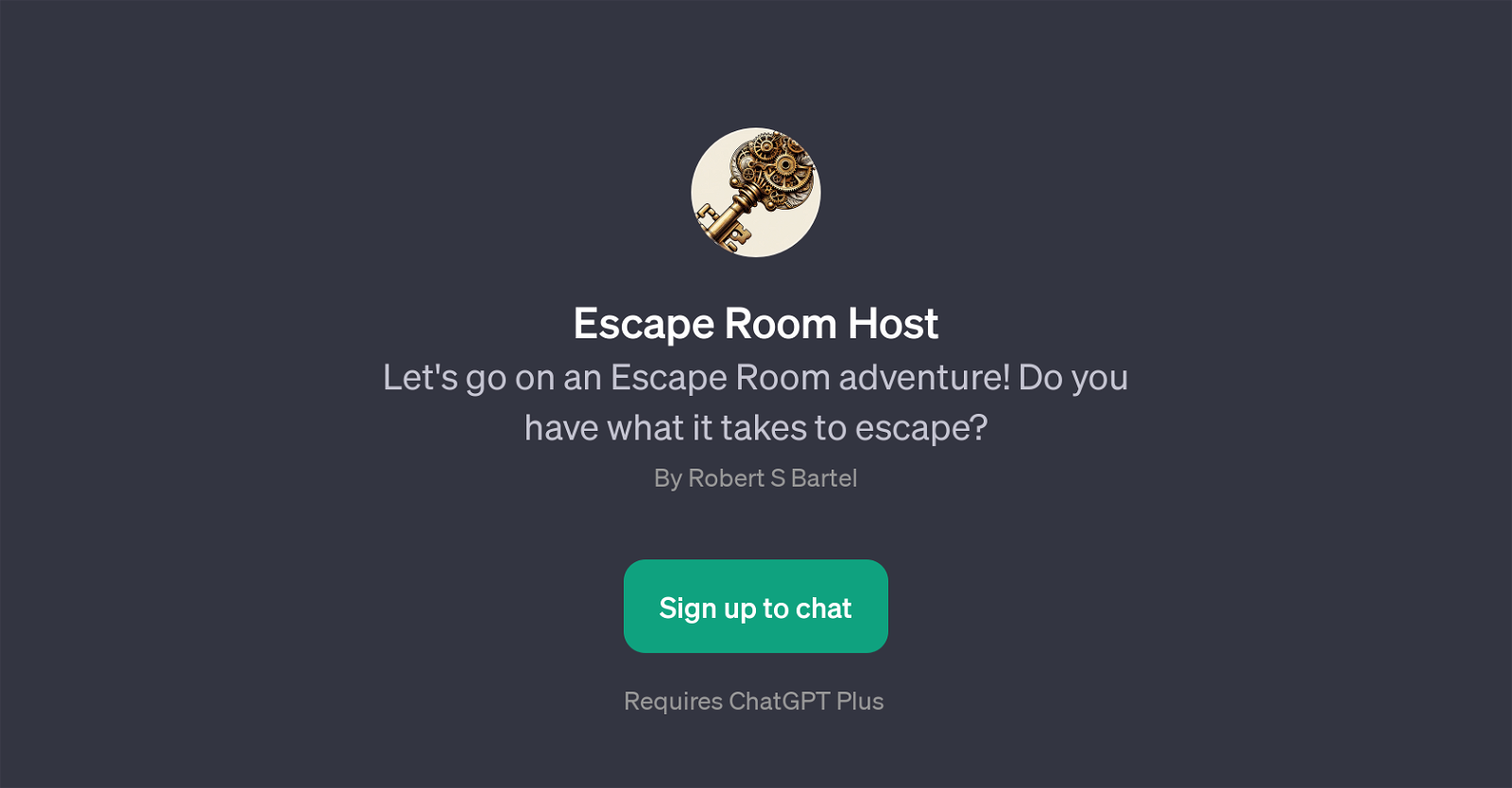 Escape Room Host website