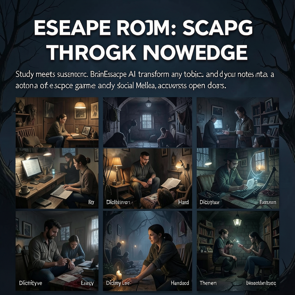 Escape Room: Scape Through Knowledge website