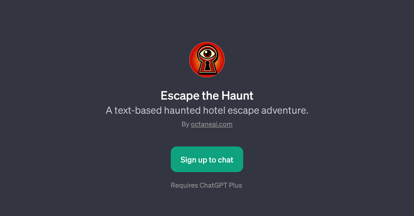 Escape the Haunt website