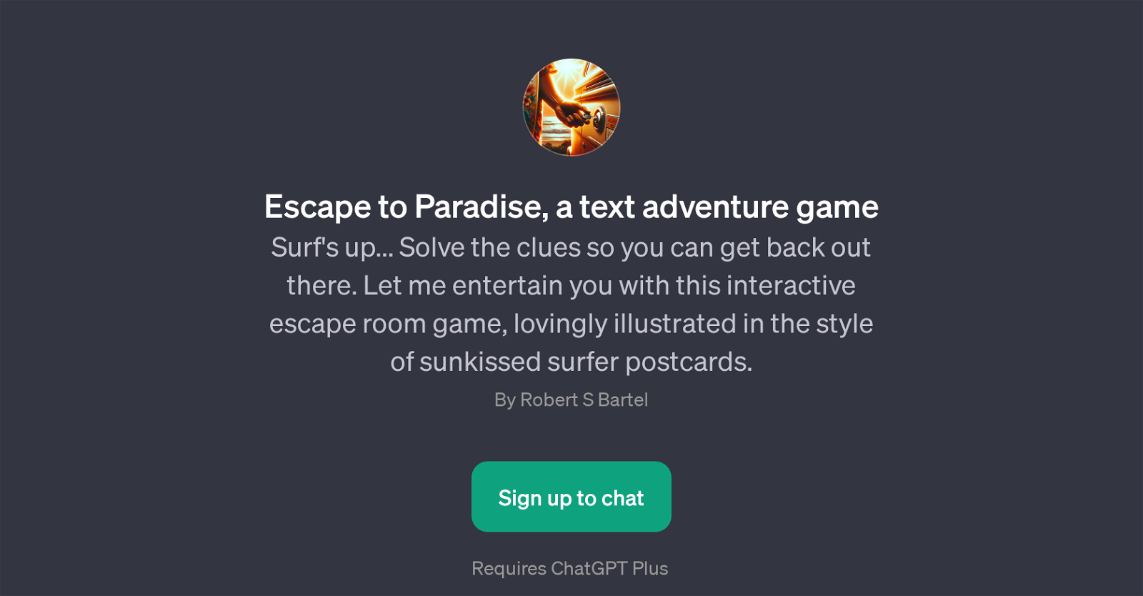 Escape to Paradise website