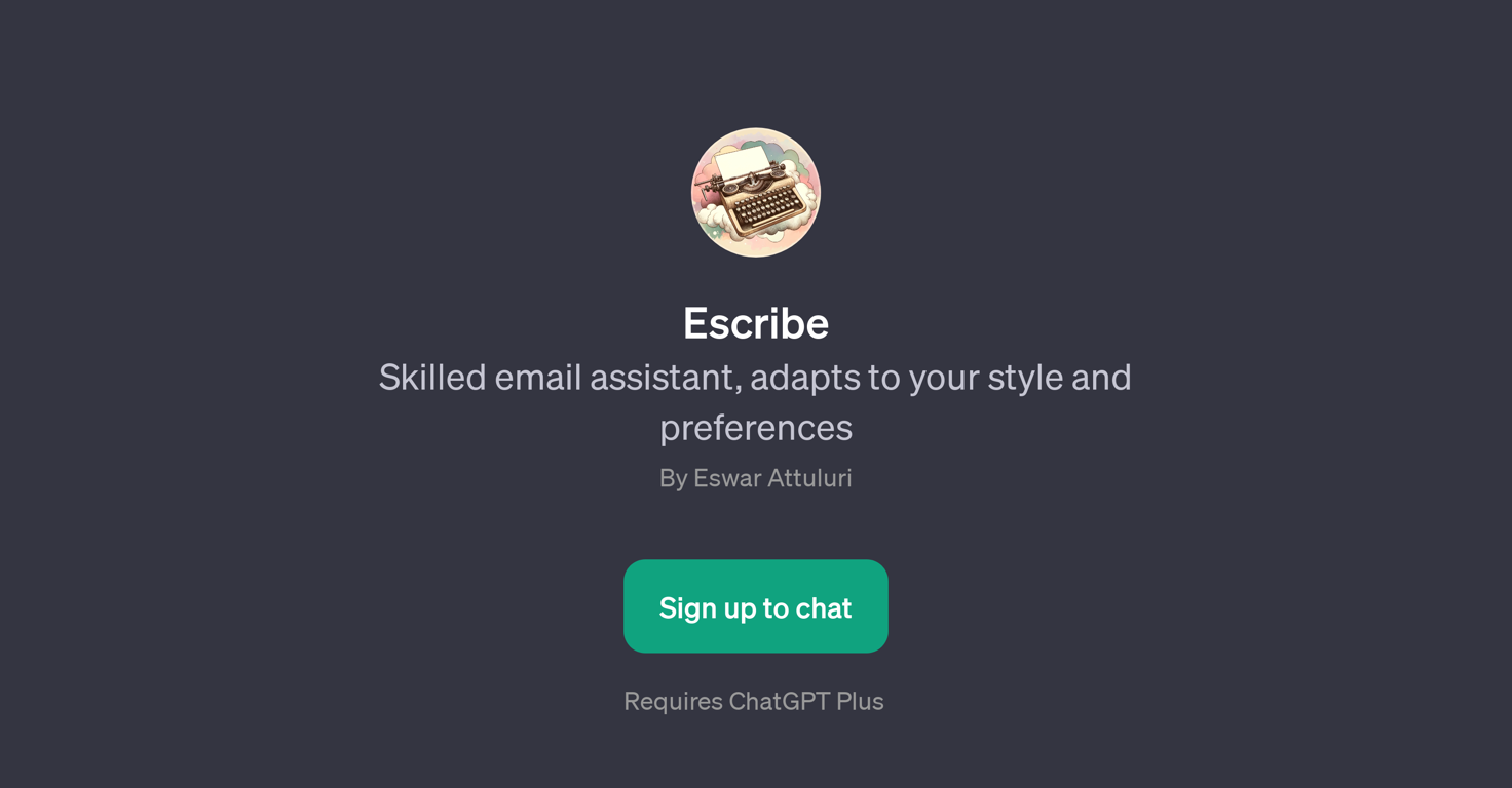 Escribe website