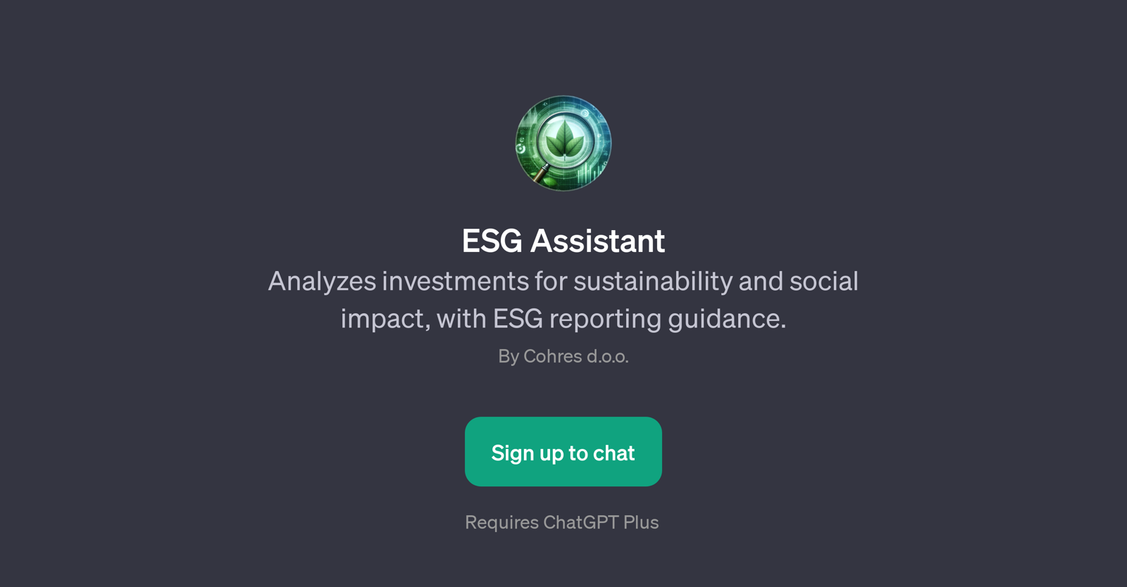 ESG Assistant website