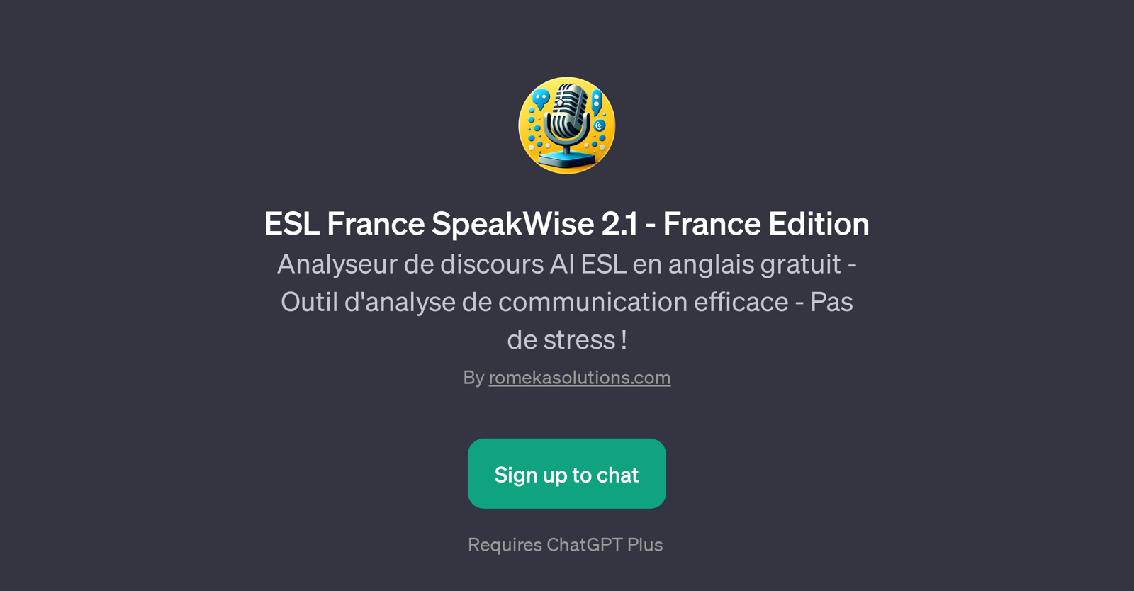 ESL France SpeakWise 2.1 - France Edition website