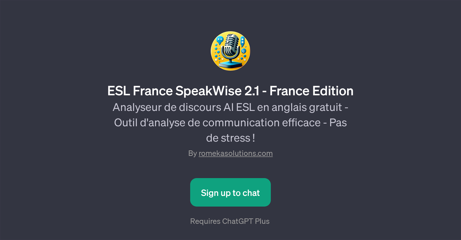 ESL France SpeakWise 2.1 - France Edition website