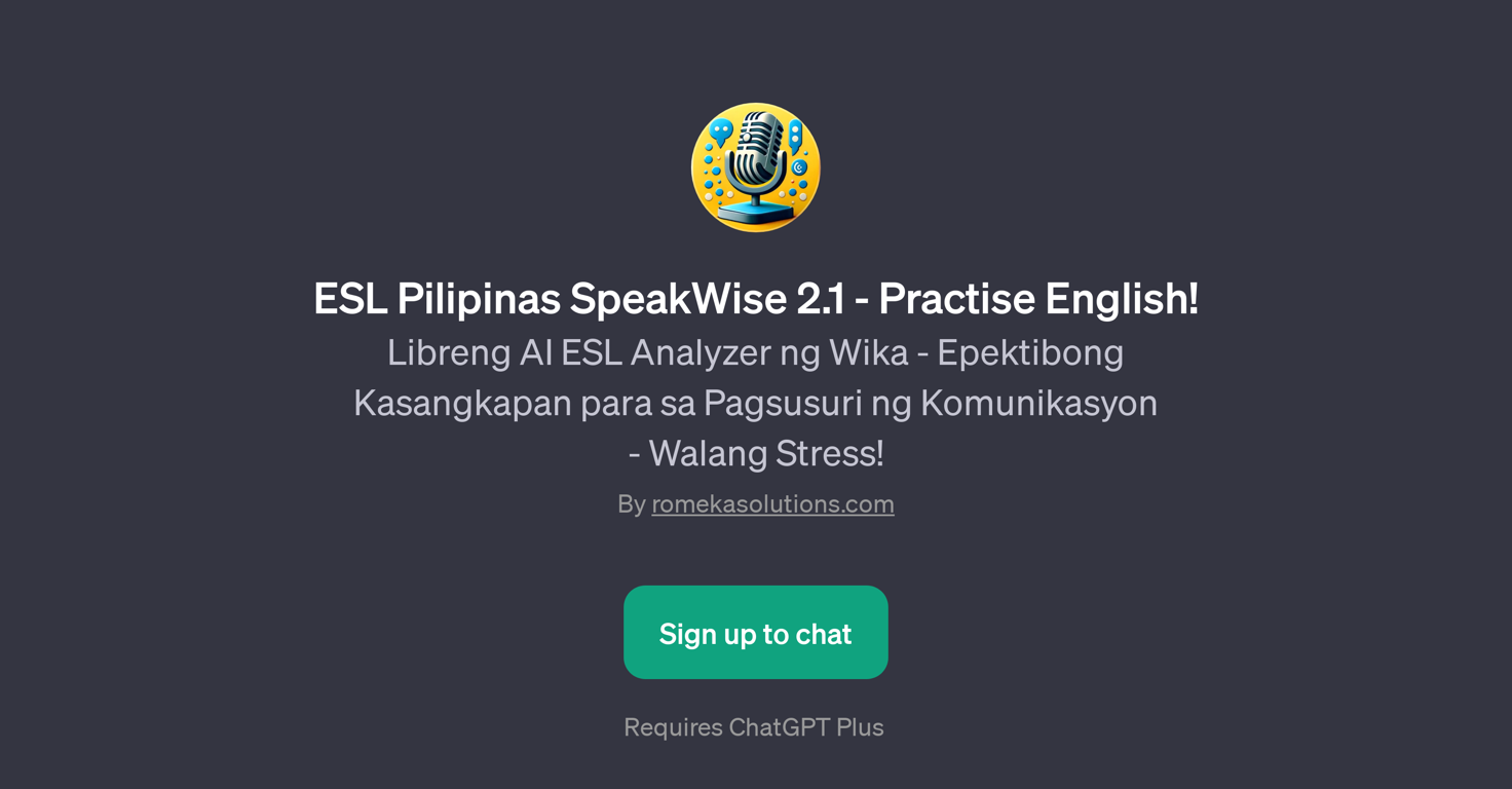 ESL Pilipinas SpeakWise 2.1 website