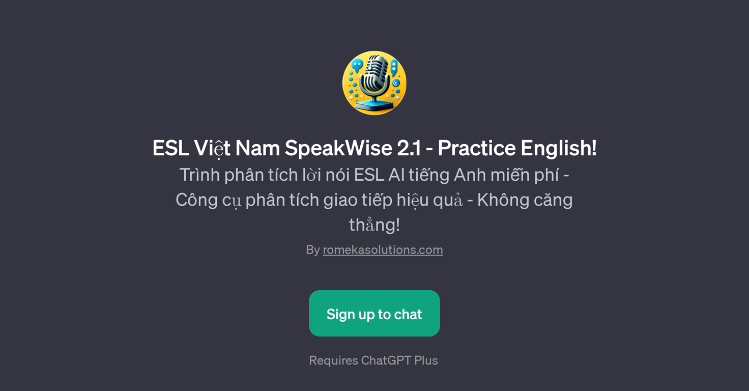 ESL Vit Nam SpeakWise 2.1 website