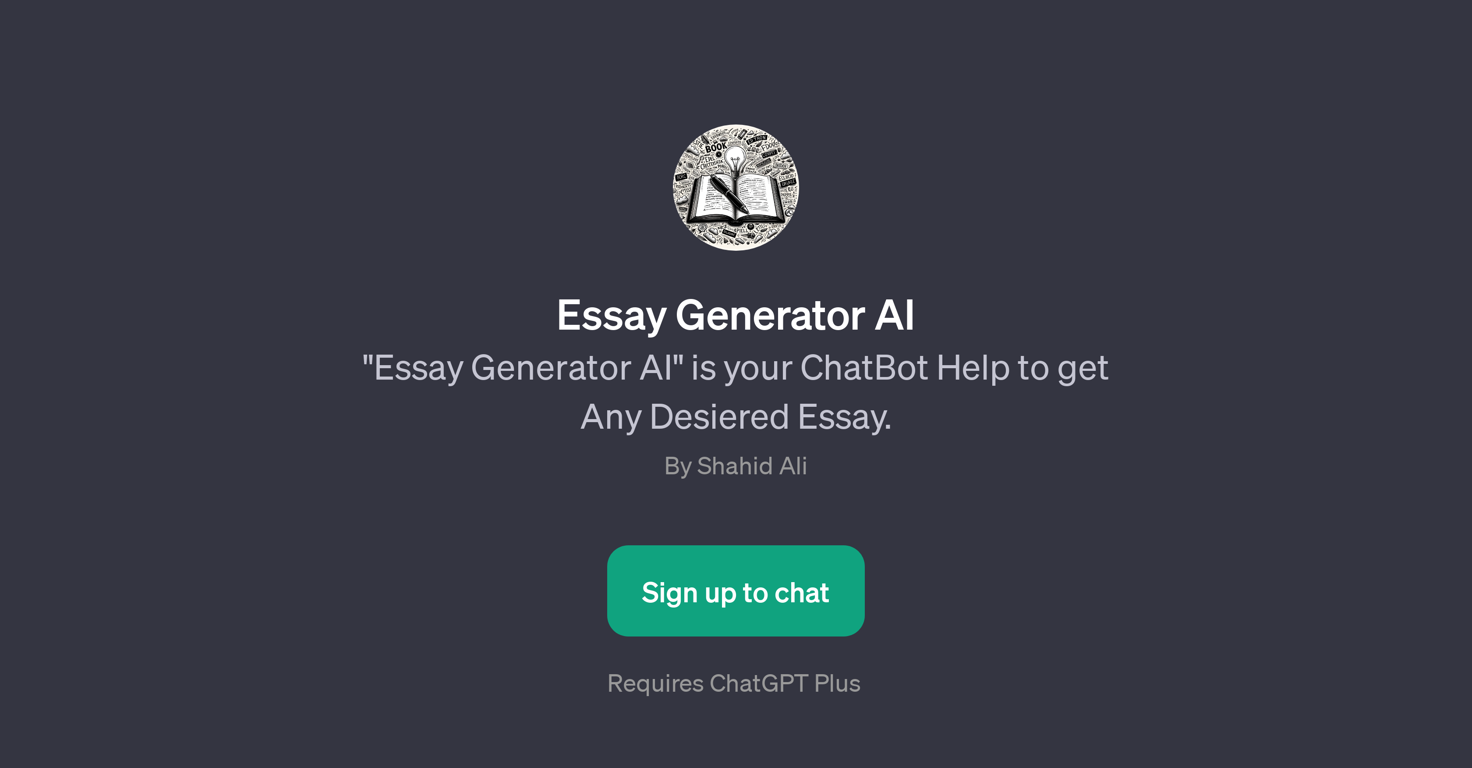 Essay Generator AI website