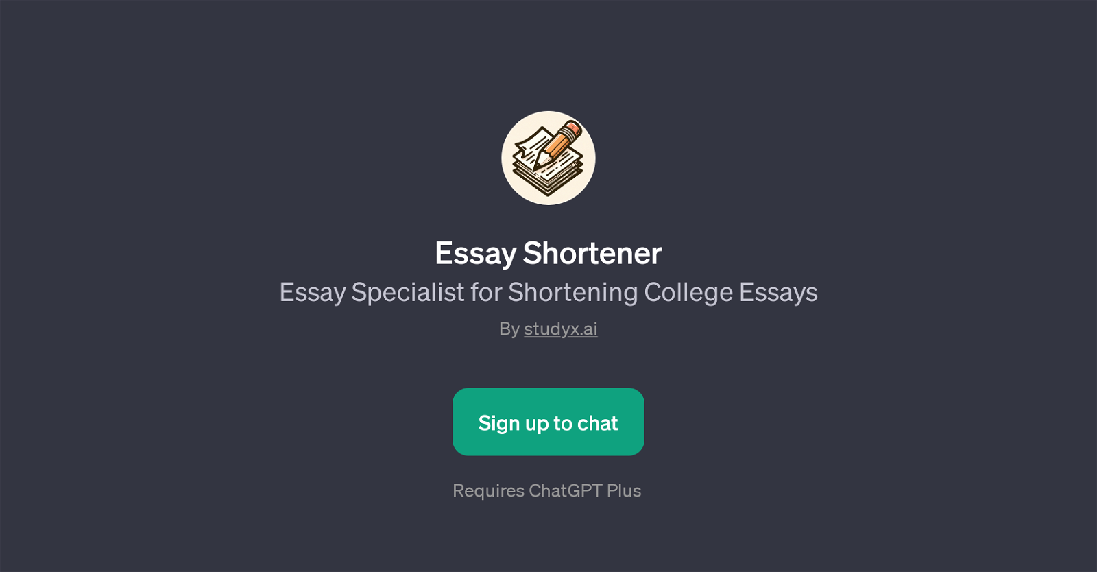 Essay Shortener website