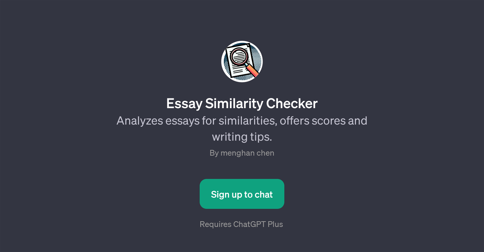 Essay Similarity Checker website