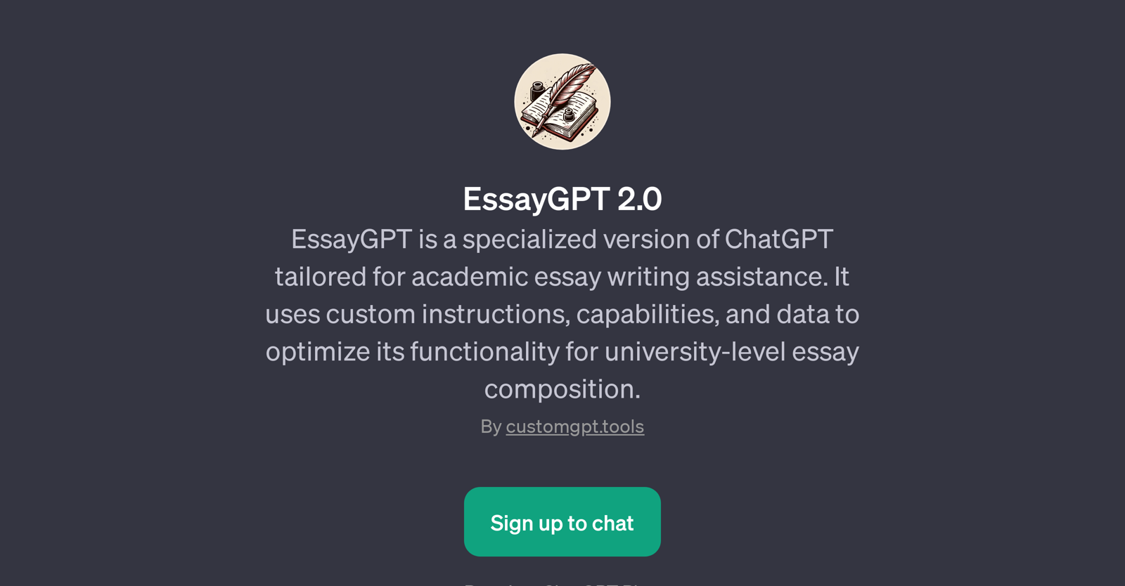 EssayGPT 2.0 website