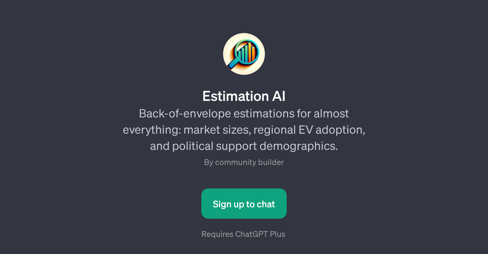 Estimation AI website