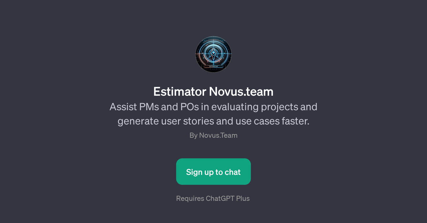 Estimator Novus.team website