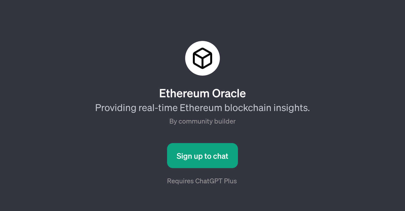 Ethereum Oracle website
