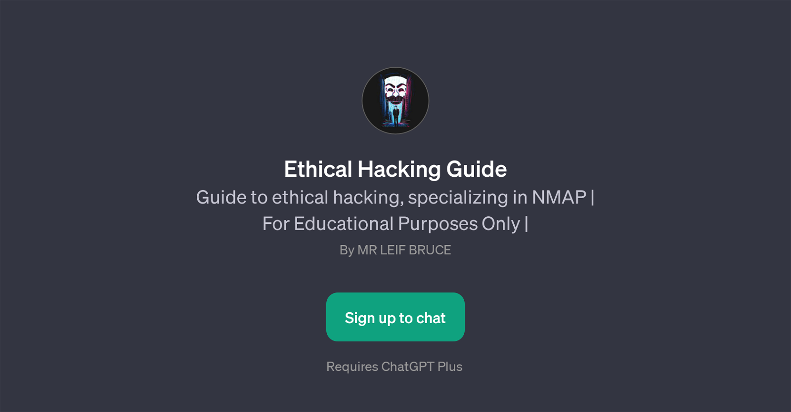 Ethical Hacking Guide GPT website