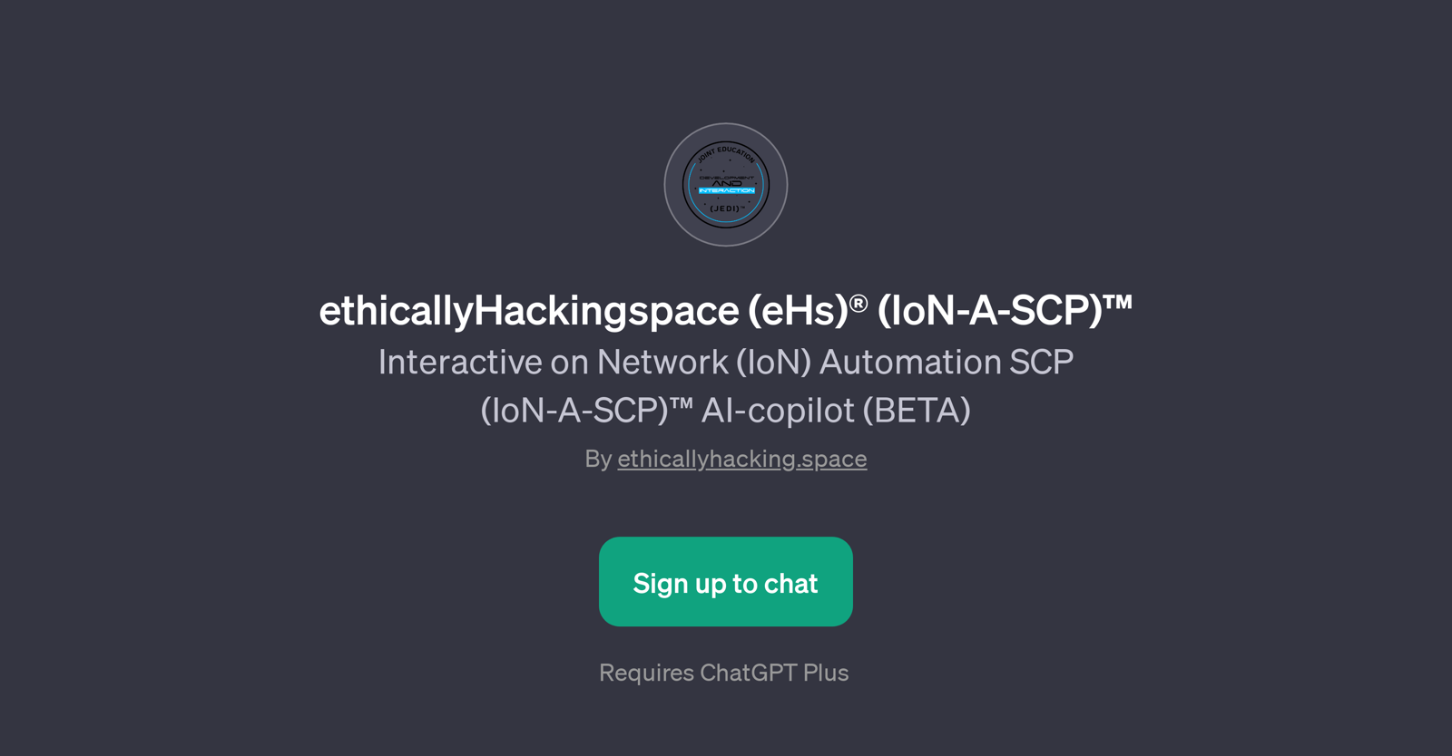 ethicallyHackingspace (eHs) (IoN-A-SCP) website