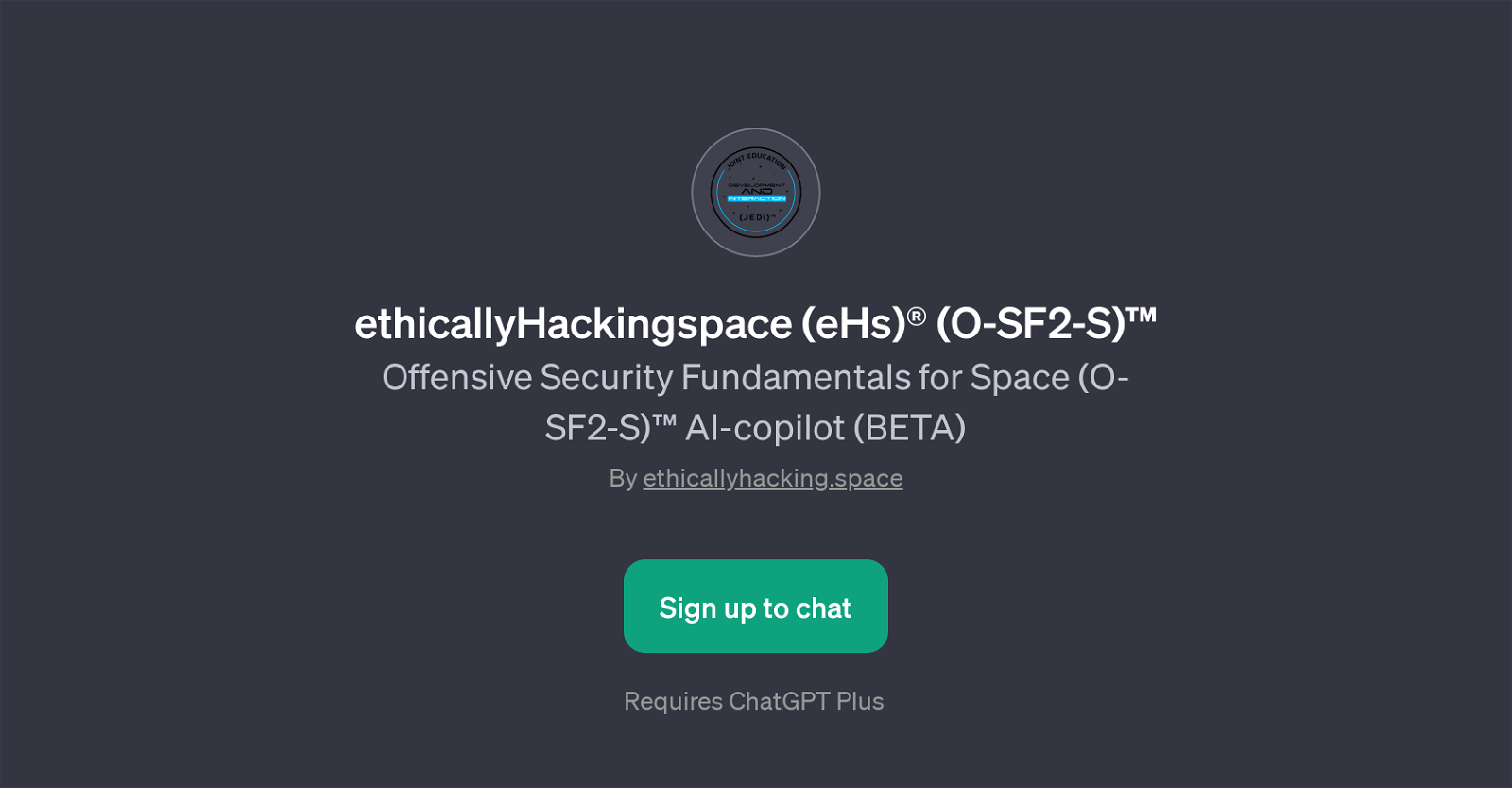 ethicallyHackingspace (eHs)  (O-SF2-S) website