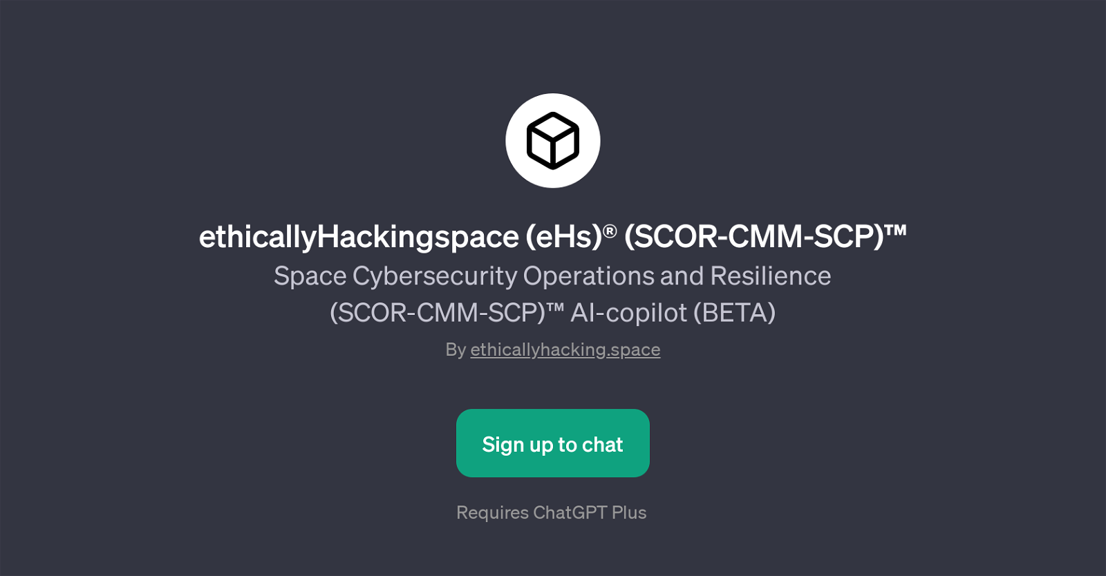 ethicallyHackingspace (eHs) (SCOR-CMM-SCP) website