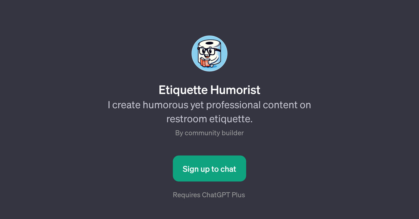 Etiquette Humorist website